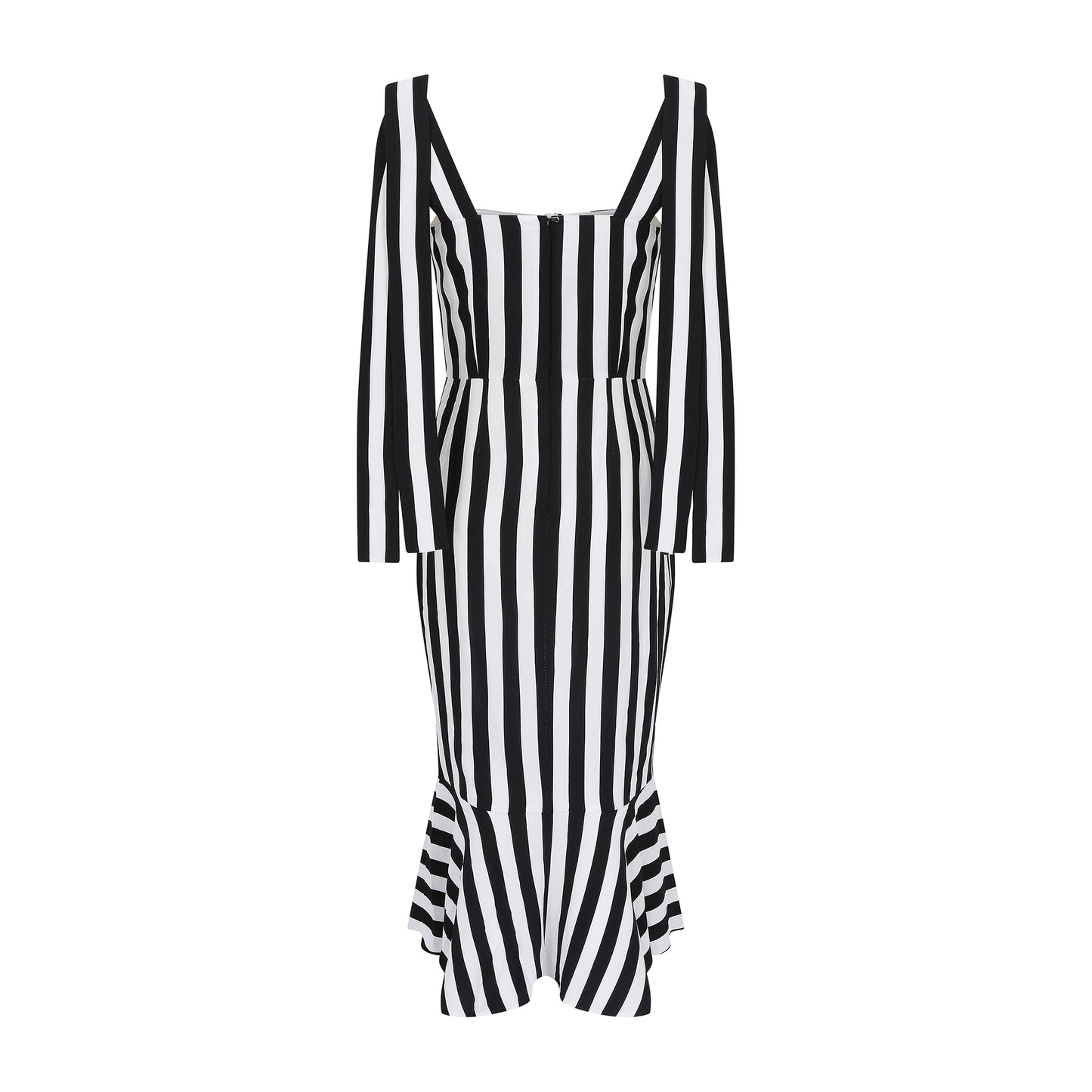 Dolce&Gabbana Striped Stretched Silk Dress