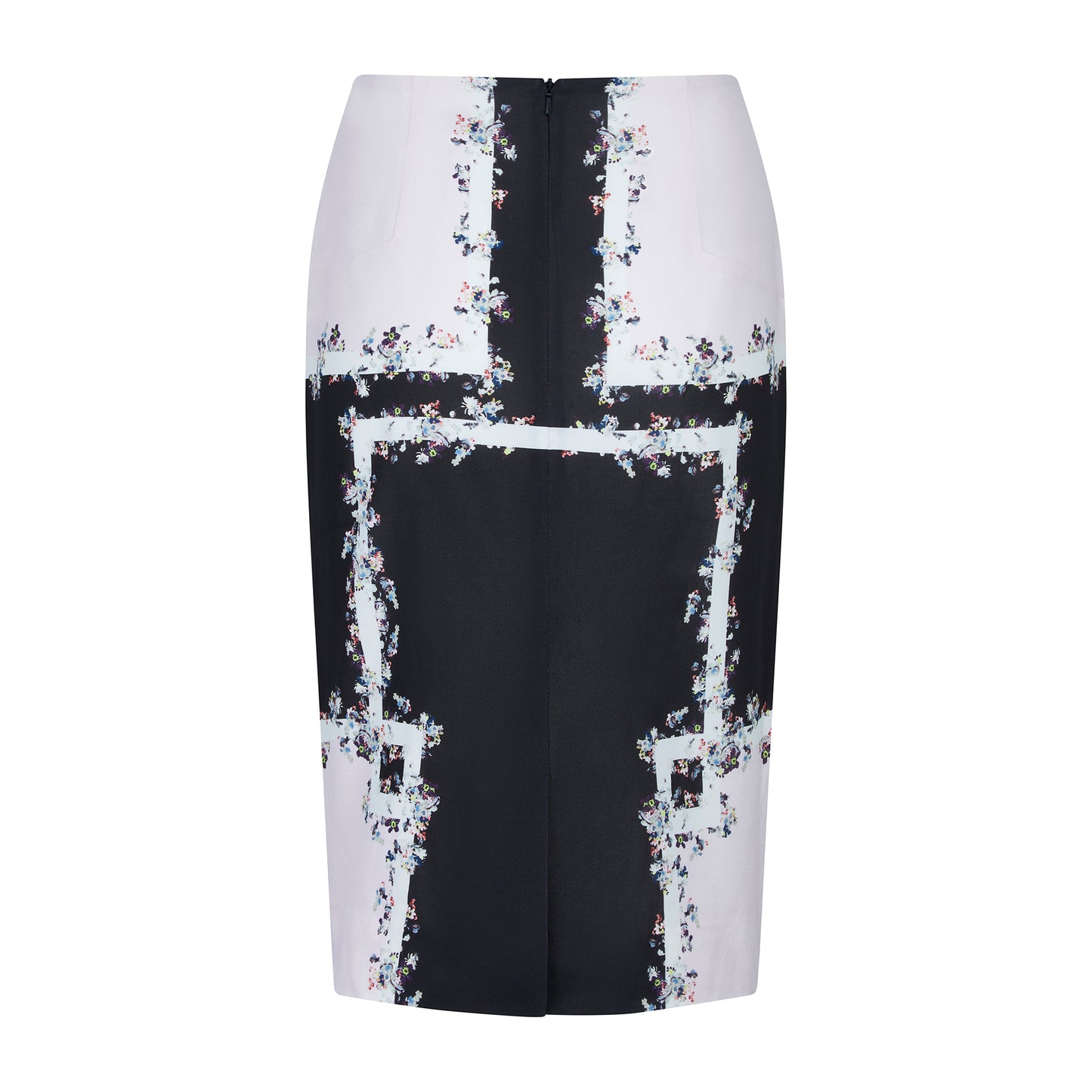 Erdem White Floral Pencil Skirt