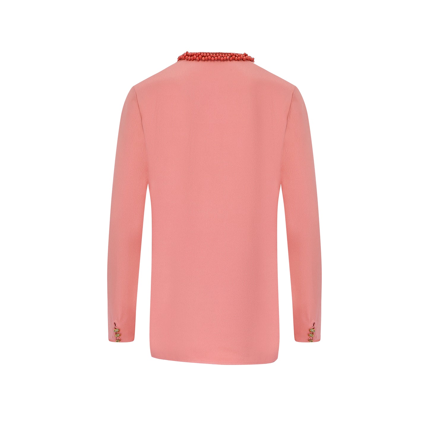 Gucci Pink Top with Beaded Collar