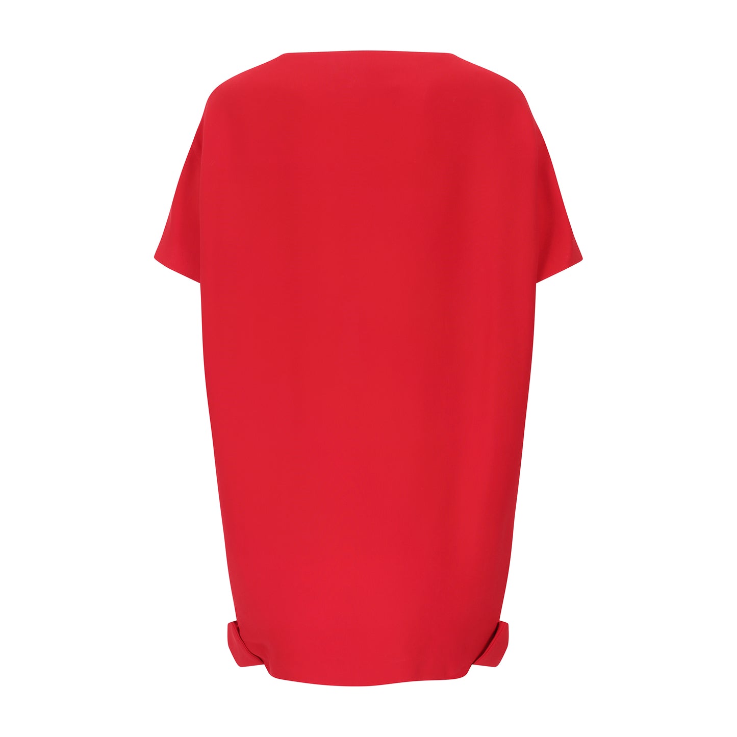 Red Valentino Red Midi Dress with Bows On The Skirt