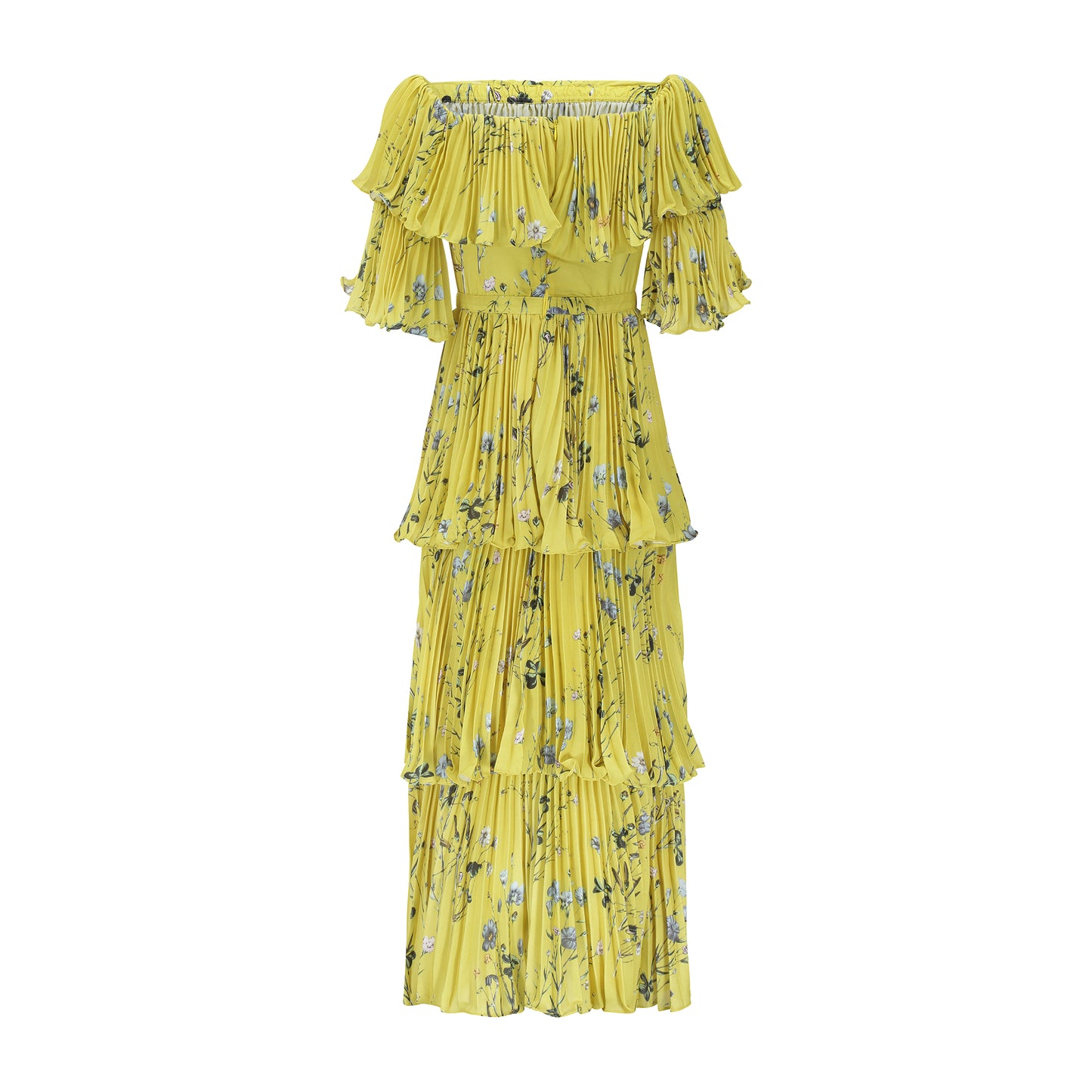 Self- Portrait Yellow off shoulder Maxi Dress (SOLD)