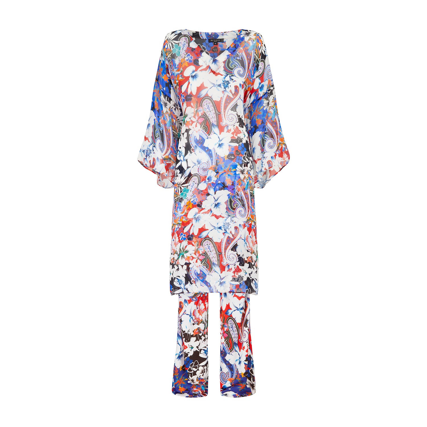 Etro Floral Pattern Kaftan and Wide Leg Adjustable Trousers Co-Ord (SOLD)