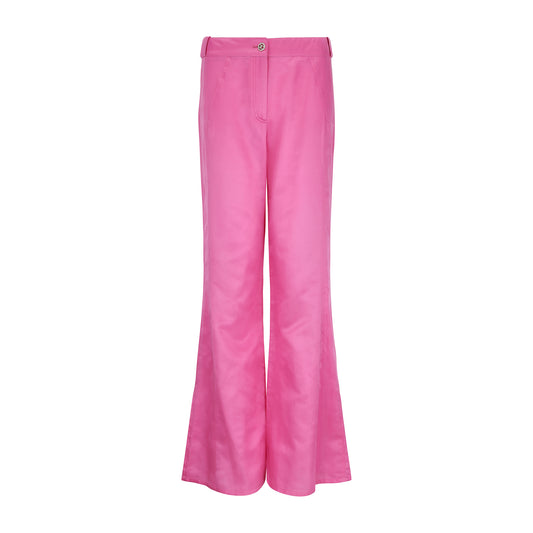 Chanel Fushia, Wide Leg Trousers