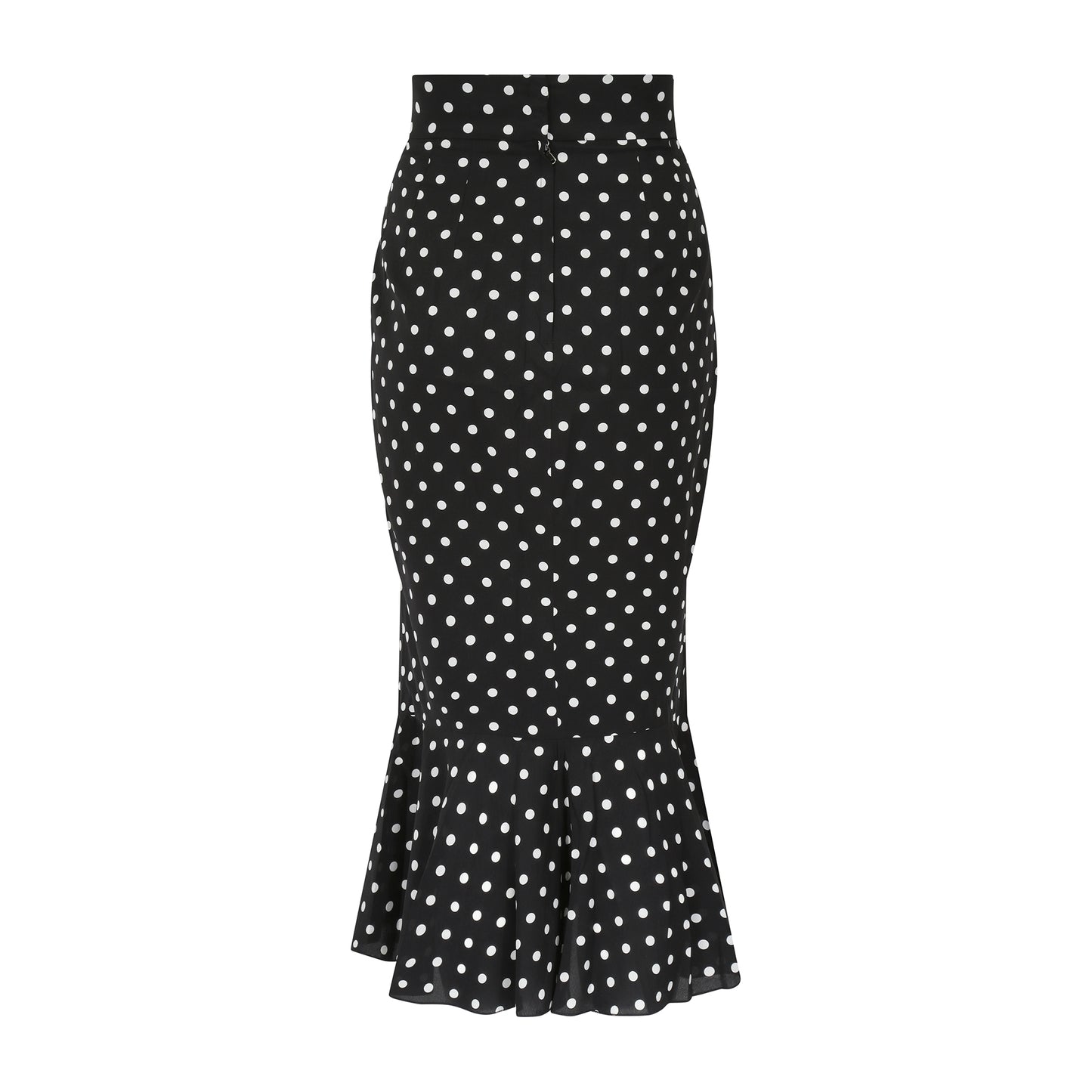 Dolce and Gabbana Black and White Polka dot skirt with Ruffle (SOLD)