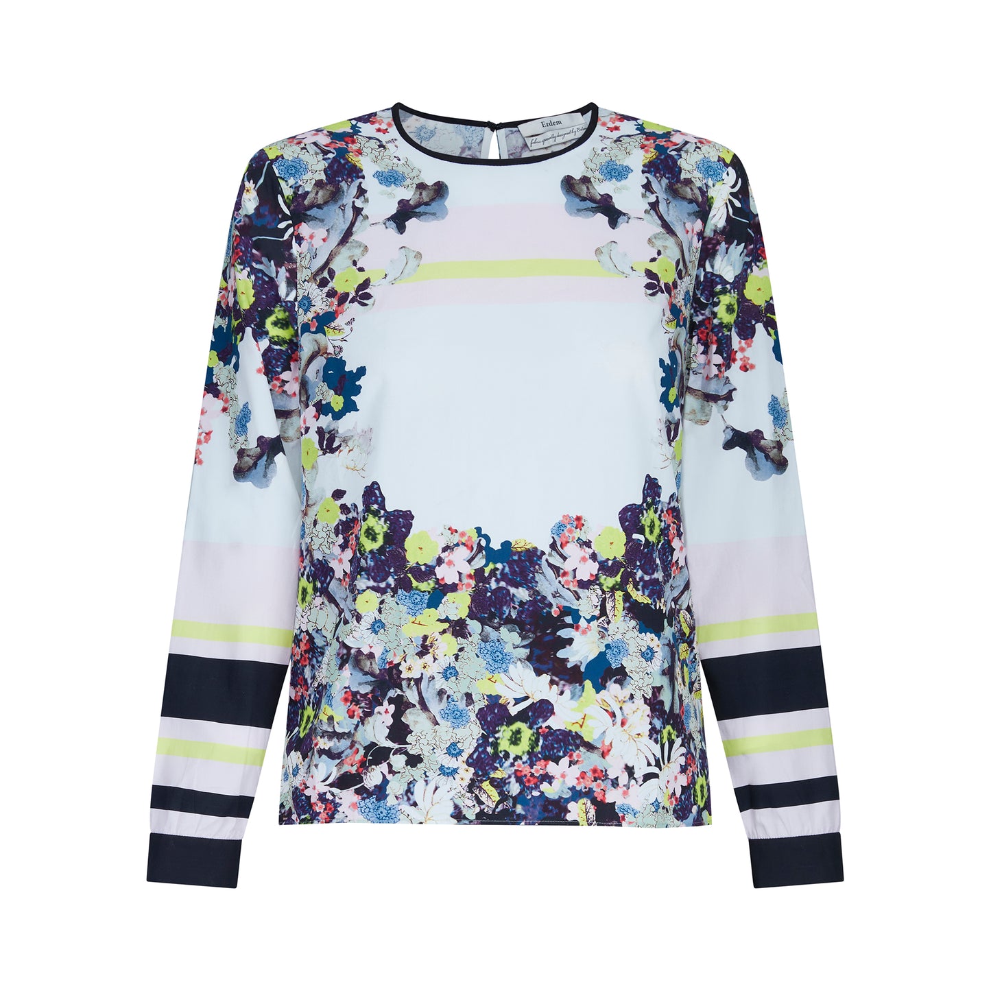 Erdem White Floral Top