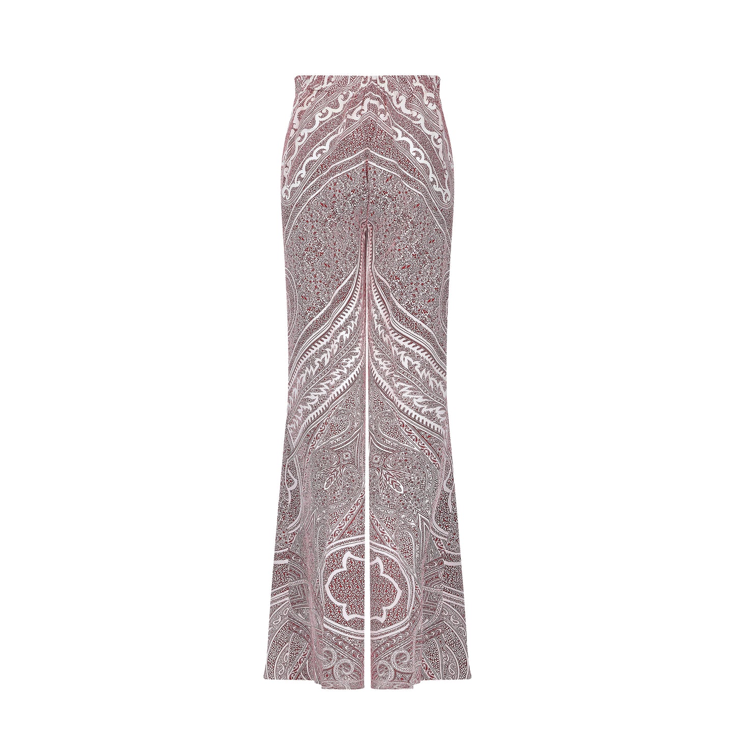 Etro Red and White Paisley Trousers