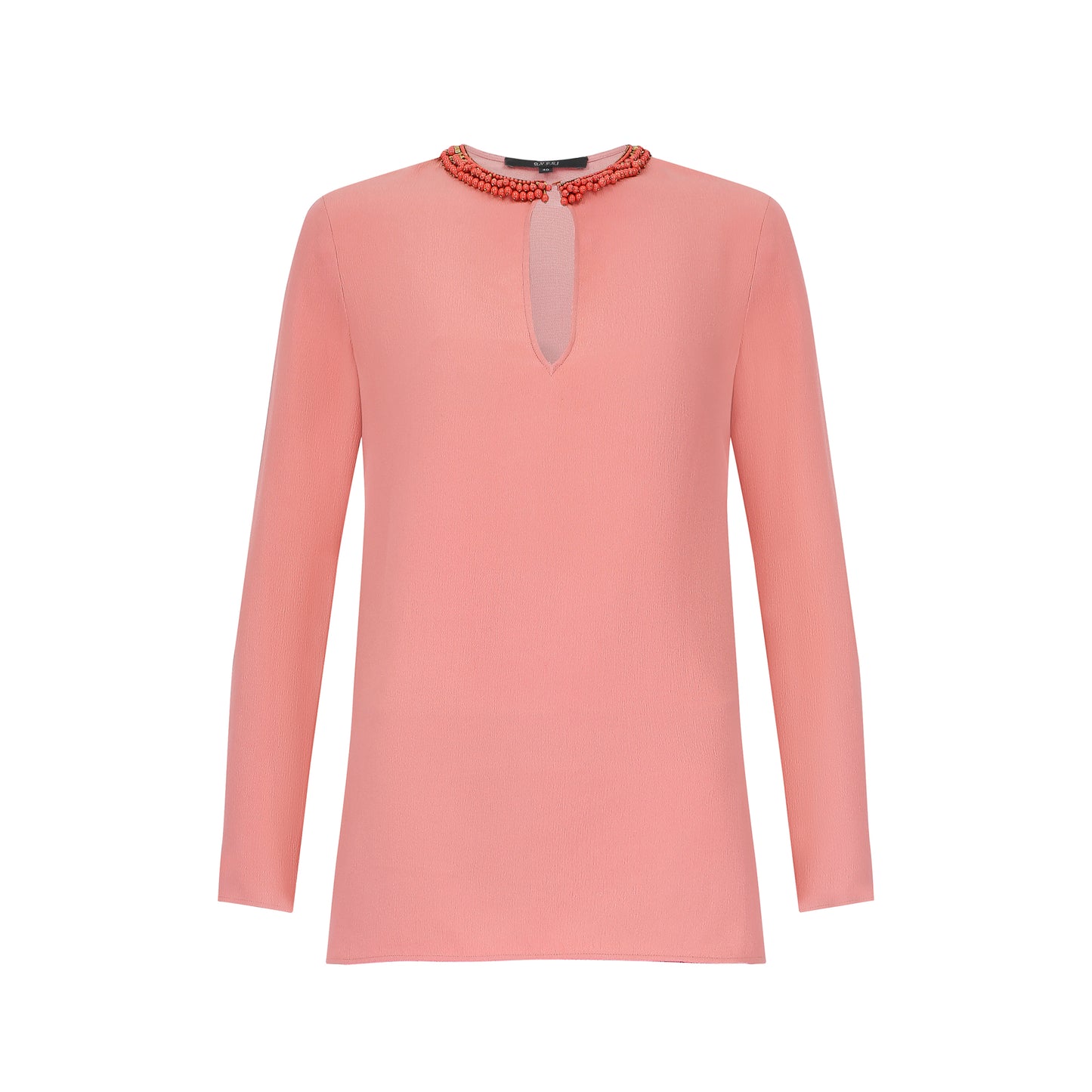 Gucci Pink Top with Beaded Collar