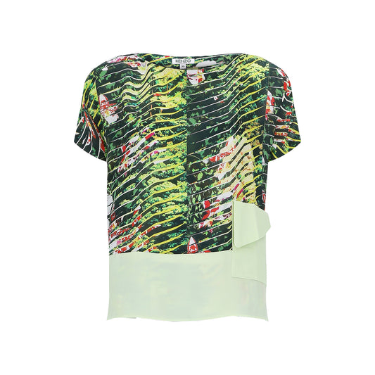 Kenzo Multi-Color Silk Blouse