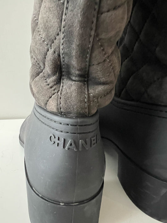 Chanel Rubber Rain Boots