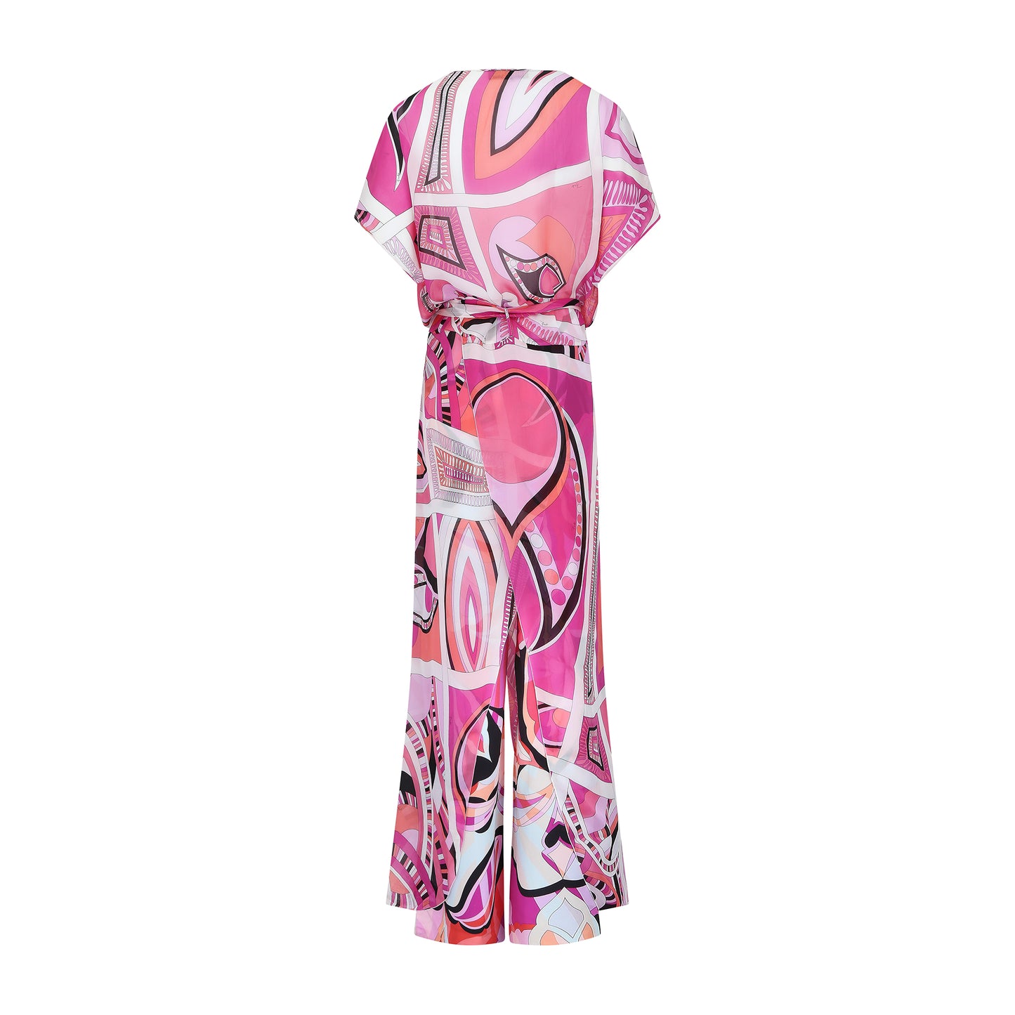 Emilio Pucci Signature Pattern Pink Belted Tunic