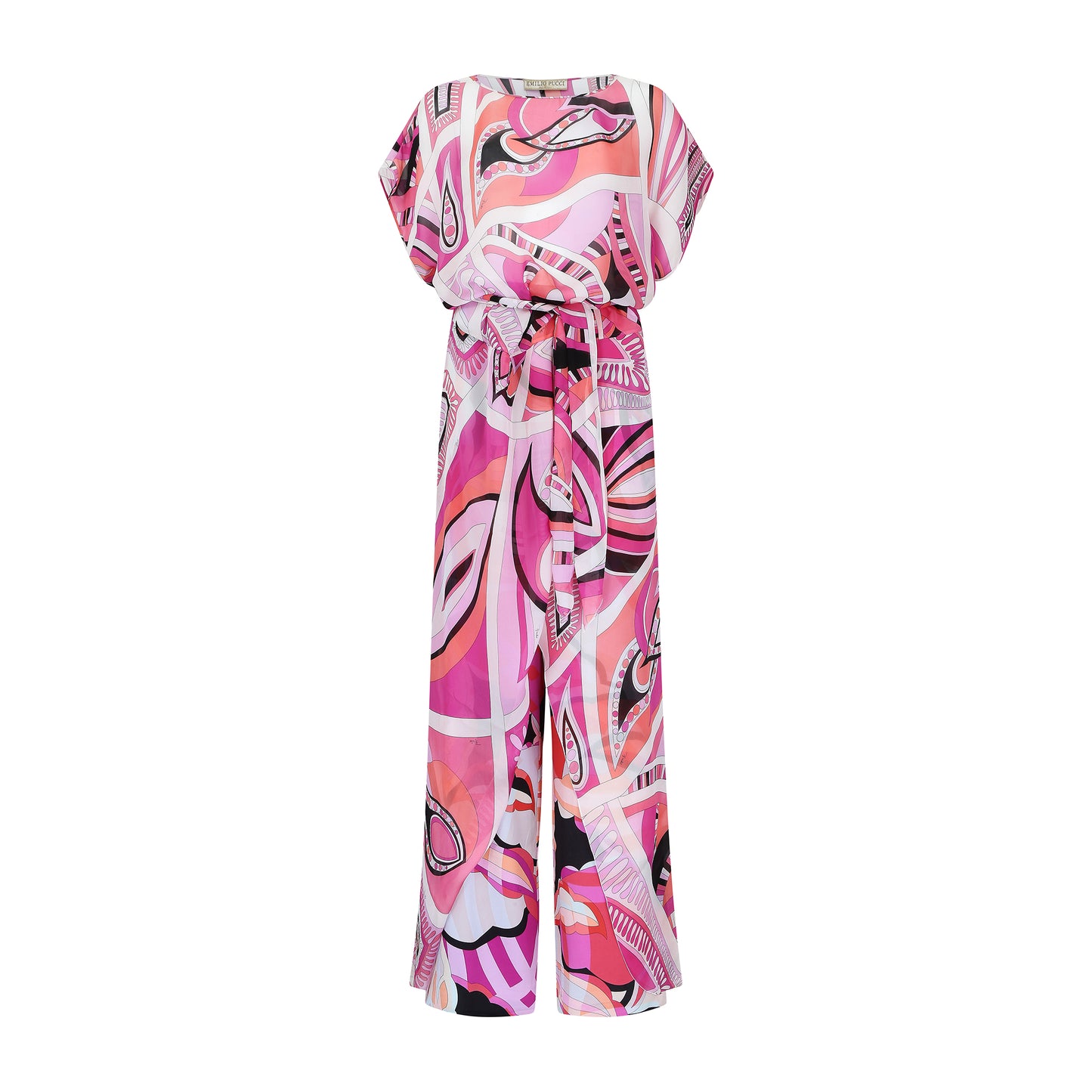 Emilio Pucci Signature Pattern Pink Belted Tunic