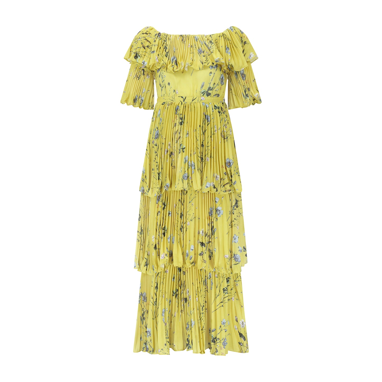 Self- Portrait Yellow off shoulder Maxi Dress (SOLD)